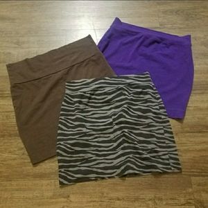 Bundle of mini skirts (3 skirts)